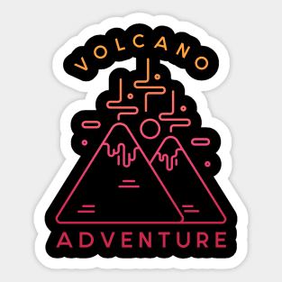 Volcano Adventure Sticker